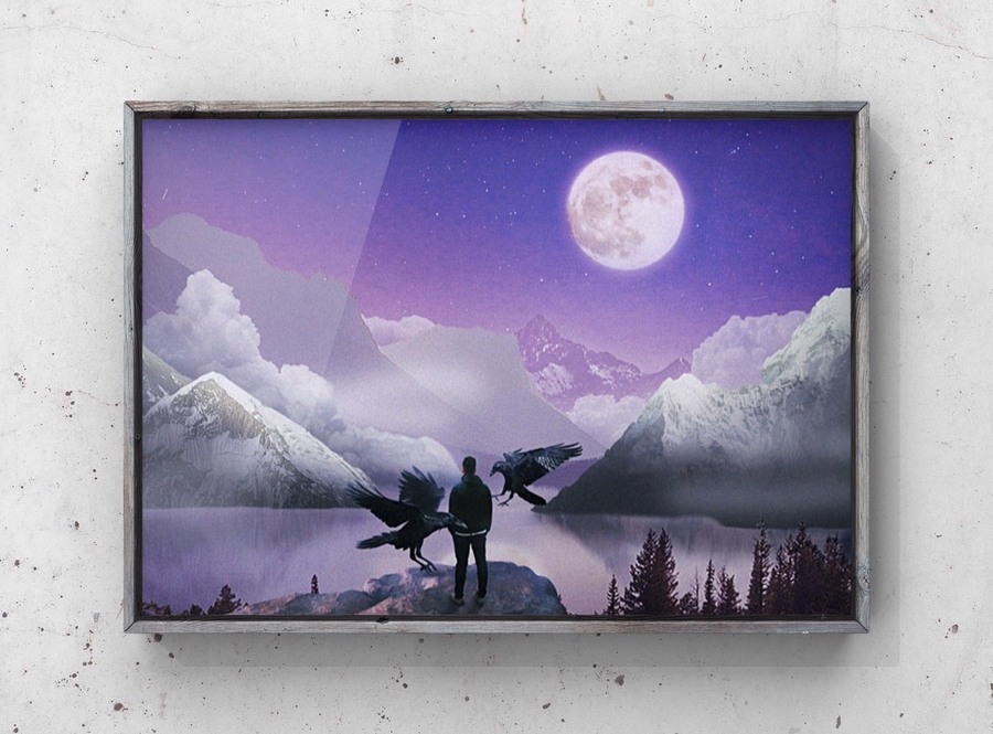 コンドウハルキが中高生時代に制作した作品「月夜に。」